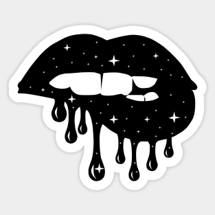 Retro Black Lip, Graphics Lips Sticker